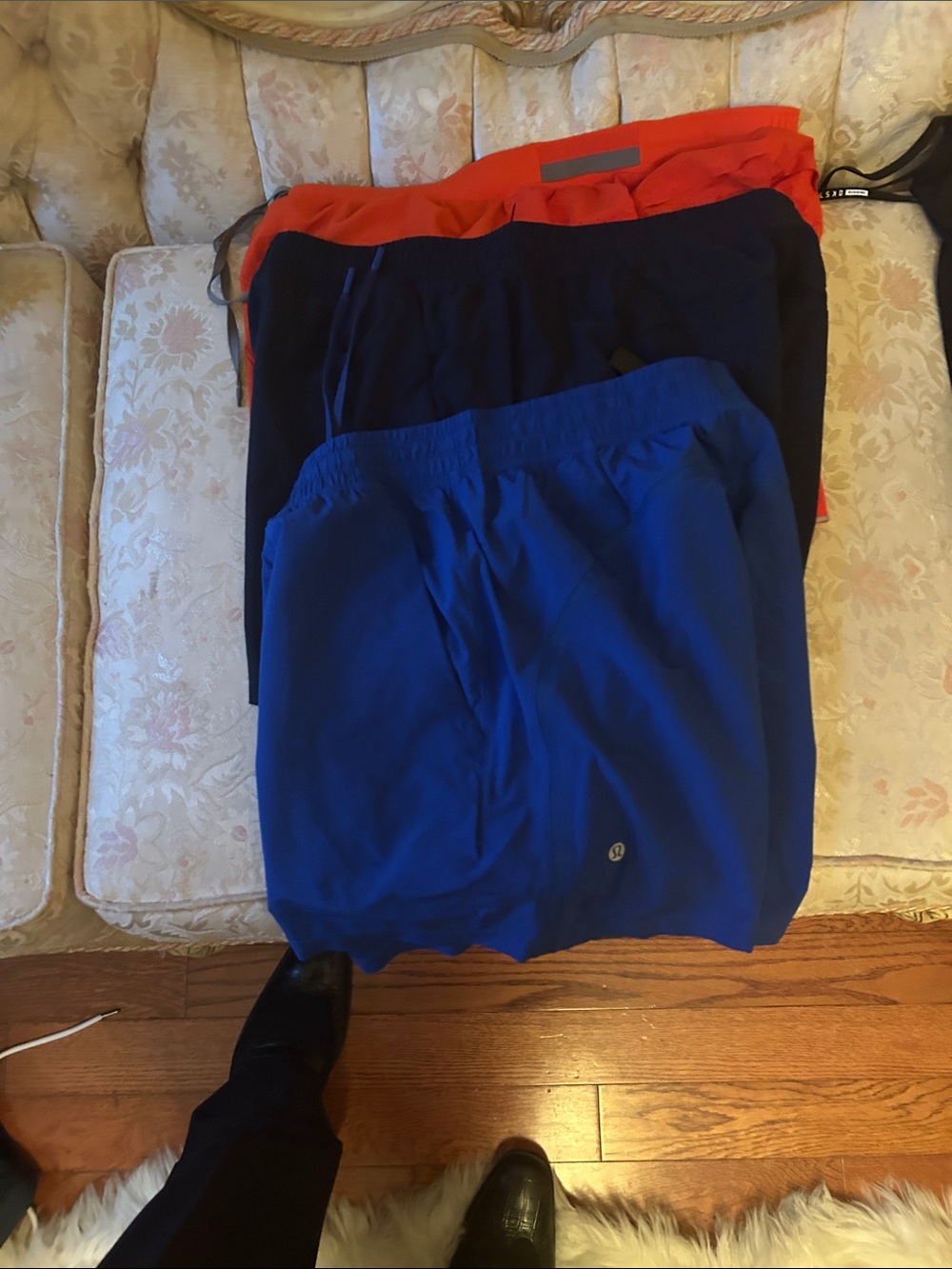 lululemon athletica Men's Athletic Shorts - Royal Blue, Black, Red